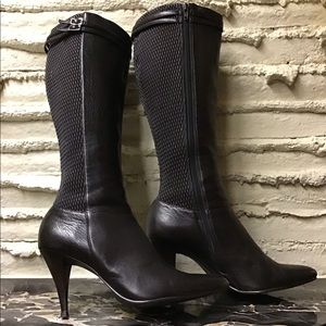 Anne Klein dressy boot ruched back panel for great snug fit
